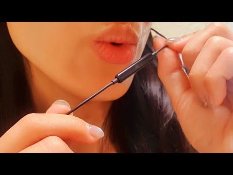 ASMR Kisses & Mouth Sounds 💋 earphone mic, lofi, ear blowing, tickling, close to mic, soft spoken