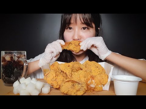 SUB) 크리스마스에는 뿌링클 치킨이지! / ASMR Chicken Mukbang, EatingSounds, 이팅사운드