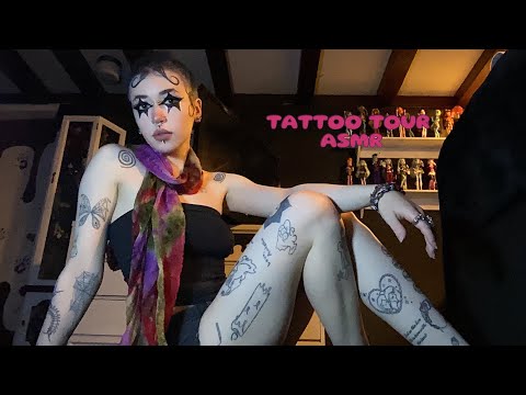 Tattoo Tour ASMR Part 2 | Skin Scratching, Hand Sounds, Rambling, Whispering
