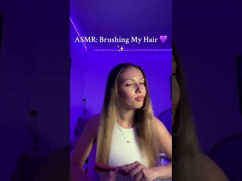 Which one did you like the best? 💜✨ #asmr #hairbrushing #asmrtriggers
