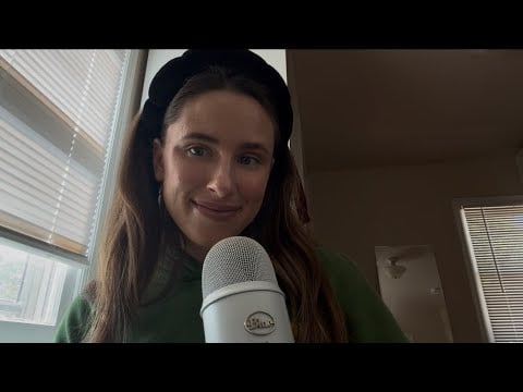 ASMR doing a fall glowy makeup look ✨ tingly whispers + tongue clicking) 