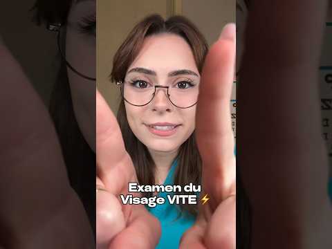 ASMR Examen du Visage VITE ⚡️ #shorts #asmr
