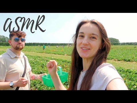 ASMR Wholesome Sunday Vlog… We went fruit and vegetable picking on a local farm🍓🫛🚜