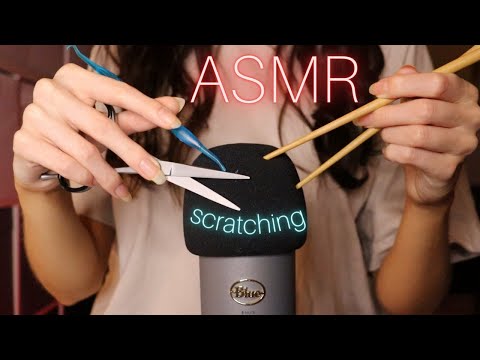 ASMR Fast Mic Scratching with Sharp Objects | no talking