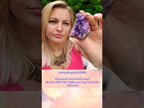 ASMR REIKI POV Third Eye Chakra Cleanse using Amethyst