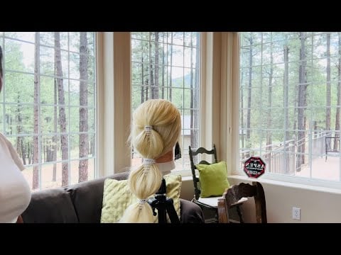 ASMR | PONYTAIL HAIR STYLING | PERFECTIONIST - HAIR FIXING - FINISHING TOUCHES W/ PEARL ACCESORIES