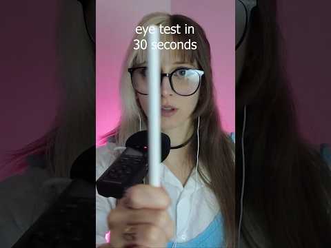 ASMR follow my pen 💗 #asmr #asmrtest #asmreyeexam