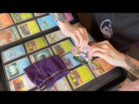 Opening a Pokémon Card Booster Pack ASMR
