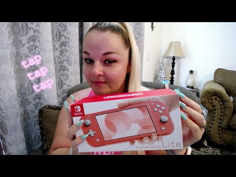 ASMR | Unboxing Nintendo Switch  | Tingly Tapping! | Whisper | Candiikonyt ASMR