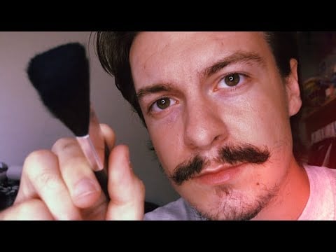 [ASMR] Face Brushing With Make Up Brushes | Requested Video | Personal Attention, Visual ASMR