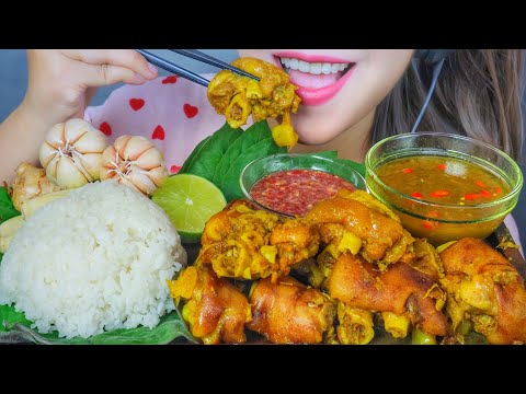 ASMR EATING FALSE DOG MEAT DISH FROM PORK EATING SOUNDS | LINH-ASMR