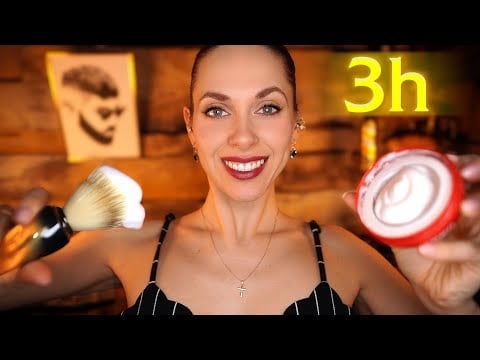 ASMR 3 Hours of Deep Sleep: Realistic Barbershop Haircut & Personal Attention 💈 whisper roleplay