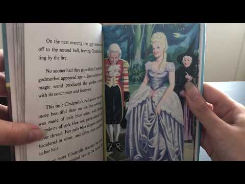 ASMR Cinderella book w Vintage pictures