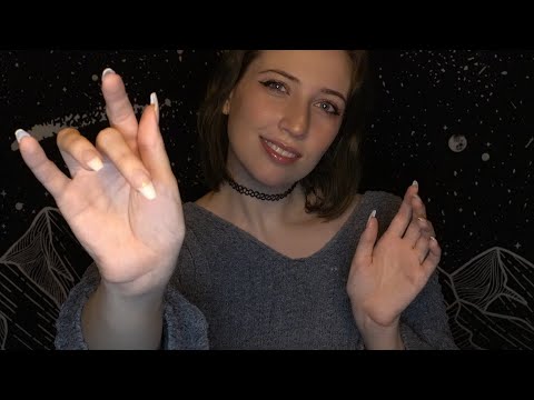 ASMR Hypnotizing Hand Movements, Visual Triggers, & Mouth Sounds, Tongue Clicking