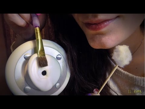 【日本語 ASMR| Japanese ASMR】耳のブラッシング ♥EAR BRUSHING (sub ita, esp, eng)