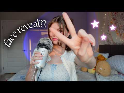 ASMR Q&A + face reveal 🤭 (up close whispers)