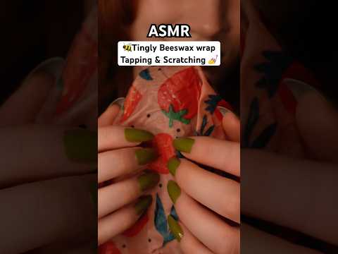 Beeswax wrap ASMR 🥰 More 👆🏻 Tapping scratching