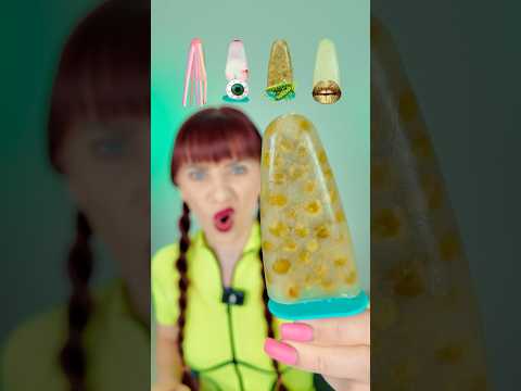 ASMR Emoji Frozen Gummy Eyeballs, Lollipops #mukbang