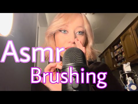 ASMR Whisper Ramble & Brushing🖤