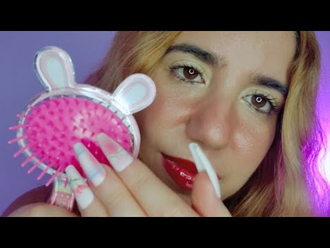 asmr🩷TE CEPILLO EL CABELLO💖 #asmr #hair