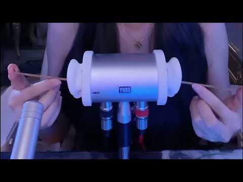 Ear Cleaning ASMR: Goose Feather, Cotton Swabs & Relaxing Triggers for Sleep / 1Hr (No Talking)