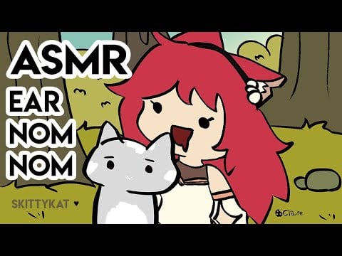 Smol Catgirl Loves Licking Your Ears. You taste yummy! [Real rain & thunder ASMR, birds, and more!]