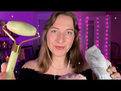 ASMR Giving You a Relaxing Spa Facial 🧖‍♀️🫧 Layered Sounds + Personal Attention ✨