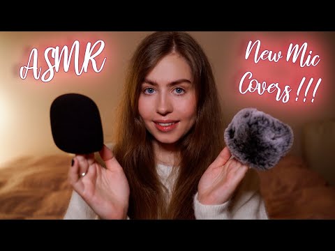 [ASMR] New Mic Covers 🎙 Unpacking, Testing, Brushing