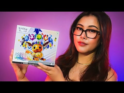 ASMR ✨ Prismatic Evolutions ETB & Pokémon Card Opening! 💫 Whispered Pack Opening For Sleep 💤