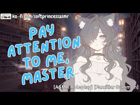 Your Kitty Familiar Helps You Relax While You Study~ [Sleep Aid] [Asmr Roleplay]