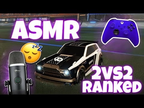 ASMR Français • CHUCHOTEMENT ET BRUIT DE BOUCHE EN RANKED 2vs2 SUR ROCKET LEAGUE 😴 (avec handcam)