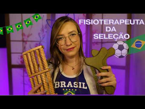 ASMR | Fisioterapeuta da Seleção ⚽ Atendimento Pós-Jogo | Roleplay