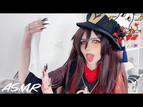 Hu Tao x Slime ASMR 👻 (short) | Cosplay Genshin Impact