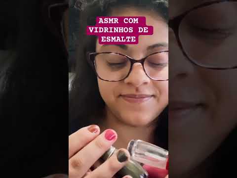 ASMR - Sons de vidrinhos #asmr #relax #asmrsounds #maquiagem #satisfying #ralaxing