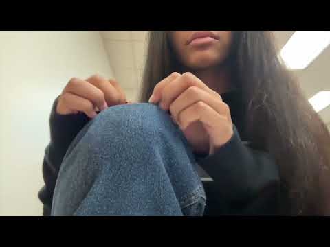 asmr fabric scratching 👖