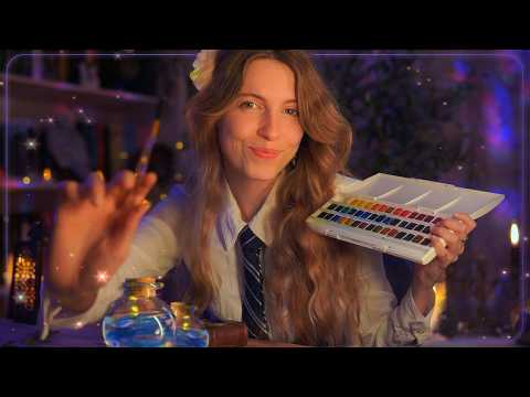 ASMR La CHICA RARA te MAQUILLA… ¿con pinturas? 🎨💔【Atención Personal RP】