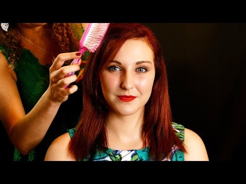 ASMR Hair Brushing, Hair Play & Light Scalp Massage Oil Spa Salon Treatment Binaural Soft Spoken