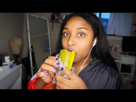 [ASMR] Spicy Juicy Pickle Eating 😋 🌶🥒🍴