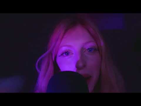 (asmr) eating candy, kisses, mouth sounds and talking