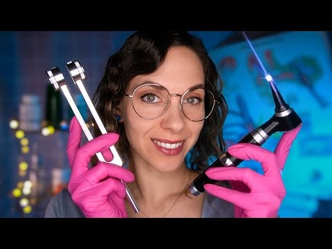 ASMR Unclogging Your Ears (Deep Ear Cleaning) Otoscope Exam - Personal Attention roleplay