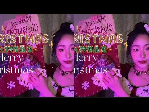 ASMR sleep aid #Sweet girl takes on Christmas citywarm