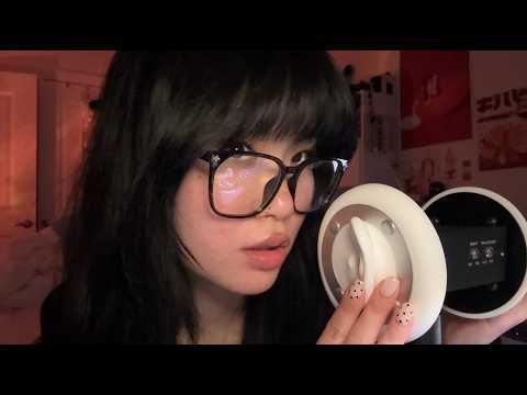ASMR Random Triggers w/ 3Dio // tapping, cleaning, blowing