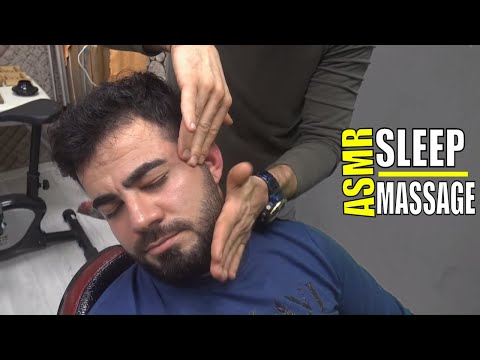 ASMR +TURKISH BARBER MASSAGE+NECK CRACK+head,back,arm,energy,face,rolling pin,ear,sleep massage