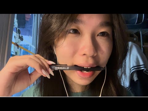 Whispers, Pen Nom, and Tingly Mouth Sounds 💤💋 | ASMR for Sleep