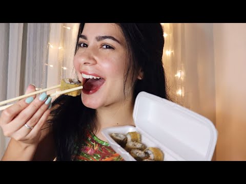 ASMR COMENDO HOT ROLL (MUKBANG)