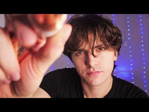 you broke both hands so your brother does your makeup - asmr