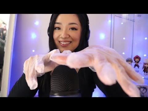 ASMR✨relaxing gloves sounds + spanish trigger words 💤