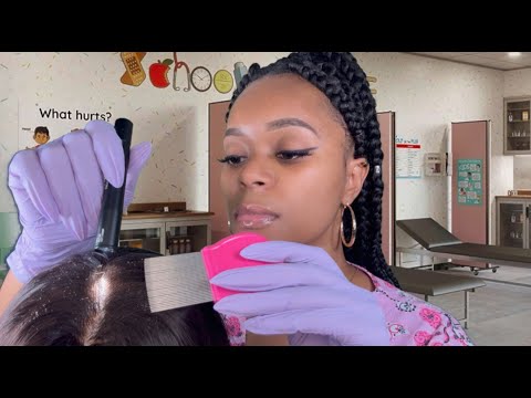 ASMR | 📚 School Nurse Lice Check + Treatment Roleplay | You're Infected