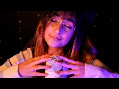 ASMR | Relaxing Mic Scratching with Fake Nails to Help you Sleep 😴 Close Whispers & Low Light