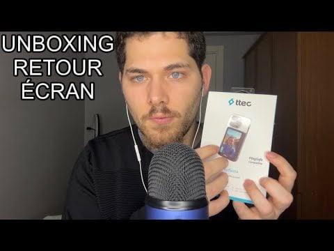 ASMR Français : UNBOXING RETOUR ÉCRAN POUR LA CAMÉRA ARRIÈRE 